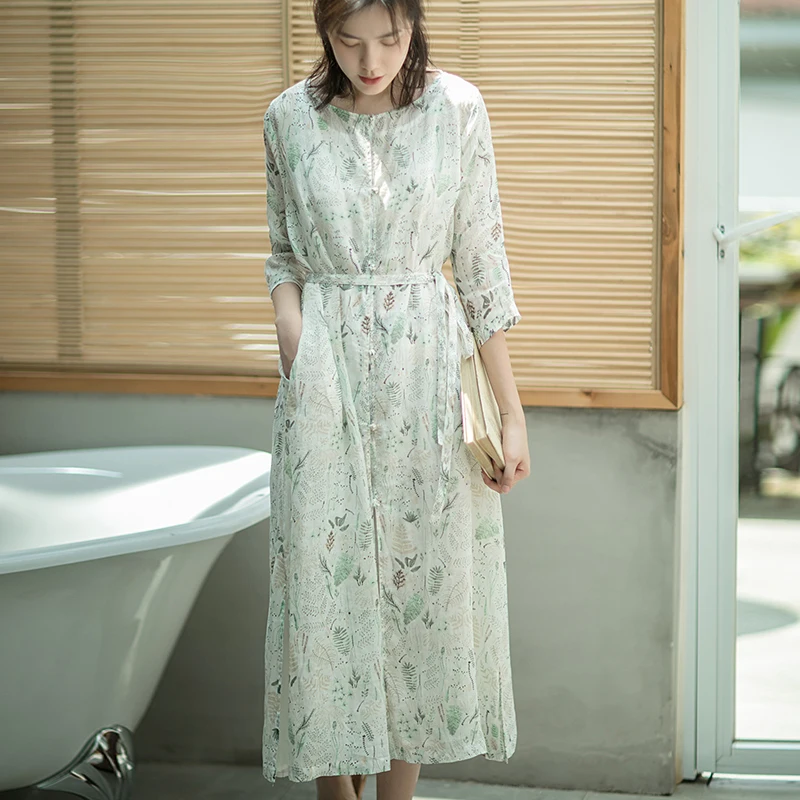 SCUWLINEN 2019 Summer Women Dress Vintage Thin Plate Buttons Long Ramie Shirt Dress Casual Loose Beach Trench S534
SCUWLINEN 2019 Summer Women Dress Vintage Thin Plate Buttons Long Ramie Shirt Dress Casual Loose Beach Trench S534