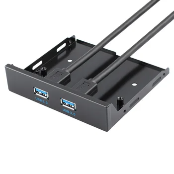 New 3.5" Front Panel Motherboard Mainboard 20 Pin Header to 2 Port USB 3.0 Hub Adapter Internal Floppy Bay Bracket w/ 60cm Cable
New 3.5" Front Panel Motherboard Mainboard 20 Pin Header to 2 Port USB 3.0 Hub Adapter Internal Floppy Bay Bracket w/ 60cm Cable