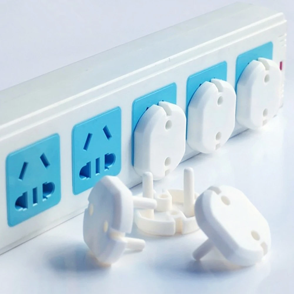 

10PCS EU Power Socket Protector Cover Cap Baby Safety Protection Anti Electric Plugs Kids 2 Hole Outlet Protective Cover Z163