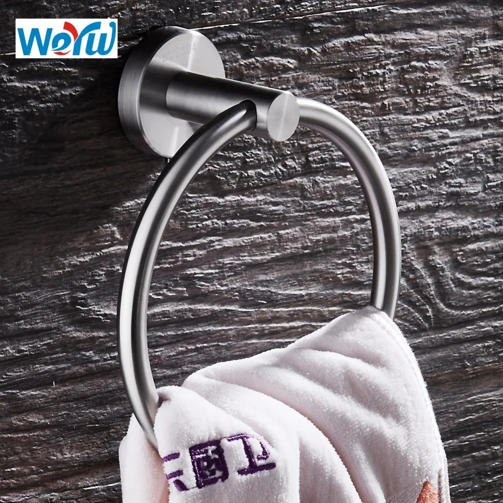 WEYUU 304 Stainless Steel Towel Rings Wire drawing Finished Towel Holder Towel Bar Wall Mounted Bathroom Accessories
WEYUU 304 Stainless Steel Towel Rings Wire drawing Finished Towel Holder Towel Bar Wall Mounted Bathroom Accessories