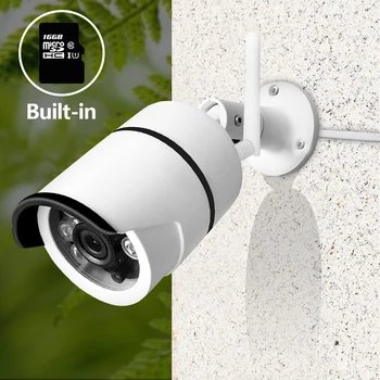 SDETER Wireless CCTV Camera Wifi Outdoor Waterproof Bullet IP Security Camera Built-in 16G SD Card IR Night Vision Motion Alarm
SDETER Wireless CCTV Camera Wifi Outdoor Waterproof Bullet IP Security Camera Built-in 16G SD Card IR Night Vision Motion Alarm