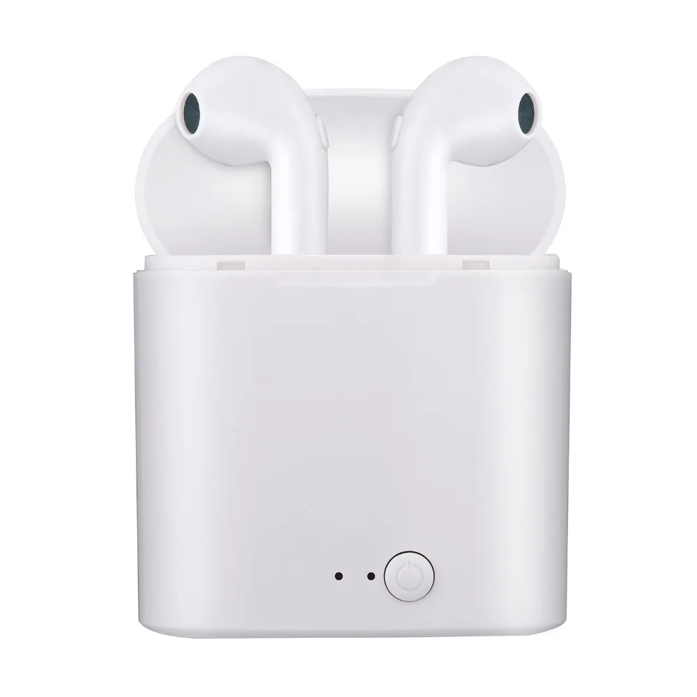 Wireless i7S Tws Bluetooth Earphone Stereo Earbuds With Charging Box For IPhone Samsung Huawei Xiaomi Smart Phone Retail box
Wireless i7S Tws Bluetooth Earphone Stereo Earbuds With Charging Box For IPhone Samsung Huawei Xiaomi Smart Phone Retail box