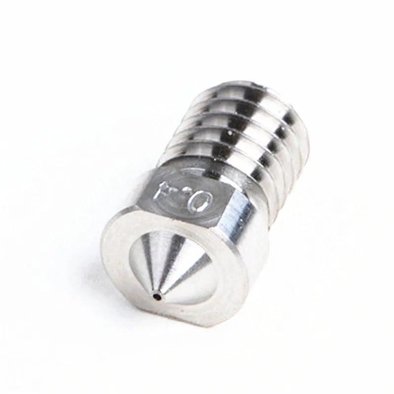 Funssor 1pc 0.4mm 1.75mm V6 Titanium nozzle V6 hardened nozzle high temperature nozzle for Prusa Titan extruder
Funssor 1pc 0.4mm 1.75mm V6 Titanium nozzle V6 hardened nozzle high temperature nozzle for Prusa Titan extruder