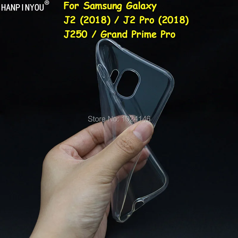 For Samsung Galaxy J2 Pro (2018) J250 Slim Crystal Clear Transparent Soft TPU Back Case Protection Skin Camera Protect Cover | Мобильные
