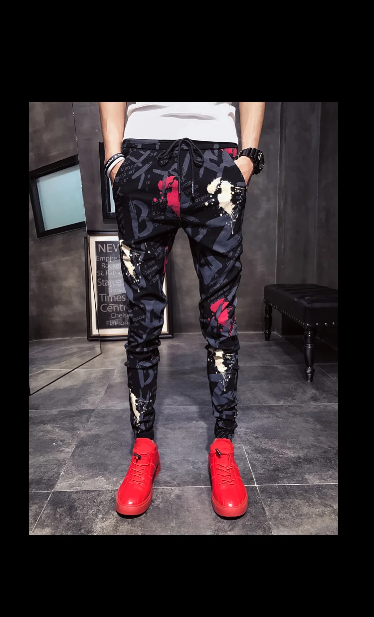 Men Slim Fit Casual Floral Pants HTB1.0uxqQ9WBuNjSspeq6yz5VXau.jpg - Men Slim Fit Casual Floral Pants