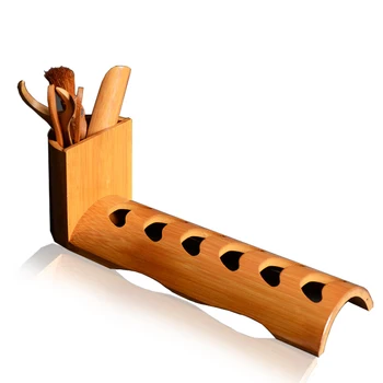 S/5 Handmade Bamboo Cha Dao Gong Fu Tea Service Tools Tea Clip+Brush+Cup Clip+Cha He+Cup Drain Water Shelf+Tea Can
S/5 Handmade Bamboo Cha Dao Gong Fu Tea Service Tools Tea Clip+Brush+Cup Clip+Cha He+Cup Drain Water Shelf+Tea Can
