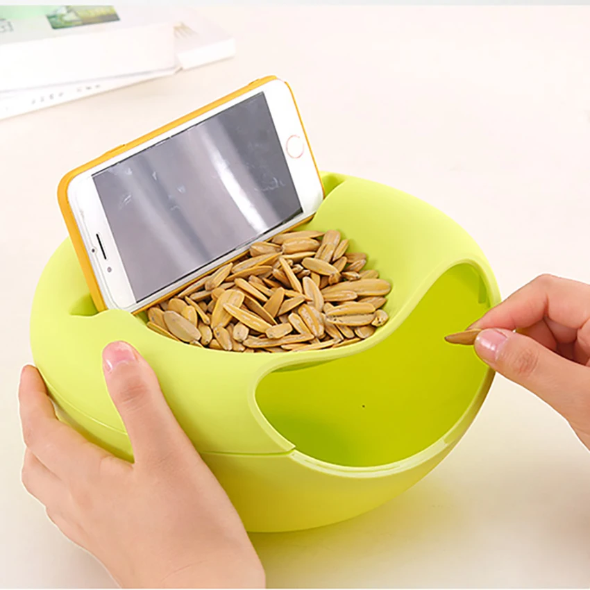 Plastic Fruit Dish Snacks Nut Melon Seeds Bowl Double Layer Candy Plate Peels Shells Storage Holder Multi-functional Container
Plastic Fruit Dish Snacks Nut Melon Seeds Bowl Double Layer Candy Plate Peels Shells Storage Holder Multi-functional Container