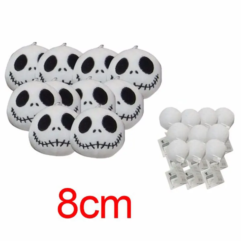 10pcs/pack 8cm The Nightmare Before Christmas Jack Plush Toys With Keychain Mini Soft Stuffed Dolls
10pcs/pack 8cm The Nightmare Before Christmas Jack Plush Toys With Keychain Mini Soft Stuffed Dolls