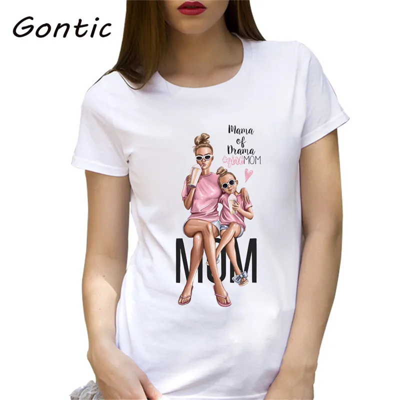 Comic style printed gift mom mother and daughter fashion women tops white summer funny lovely Femme Cotton Vogue T Shirt clothes
Comic style printed gift mom mother and daughter fashion women tops white summer funny lovely Femme Cotton Vogue T Shirt clothes
