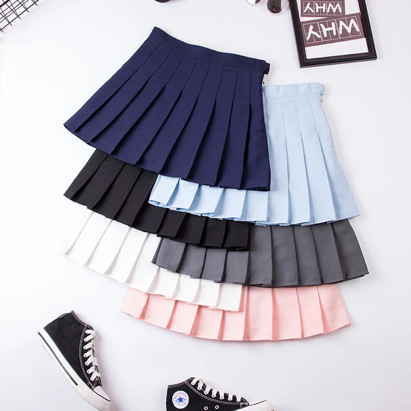 Harajuku Skirts 2019 Summer New Spring High Waist Fashion Skirt Women Solid Color Plus Size Pleated Skirts G131
Harajuku Skirts 2019 Summer New Spring High Waist Fashion Skirt Women Solid Color Plus Size Pleated Skirts G131