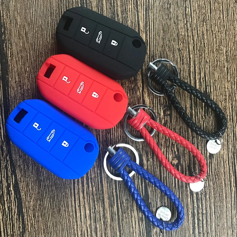 Skin Silicone Flip Car Key Cover for Citroen C4 CACTUS C5 C3 C4L Peugeot 508 301 2008 3008 408 key Case Bag Holder
Skin Silicone Flip Car Key Cover for Citroen C4 CACTUS C5 C3 C4L Peugeot 508 301 2008 3008 408 key Case Bag Holder