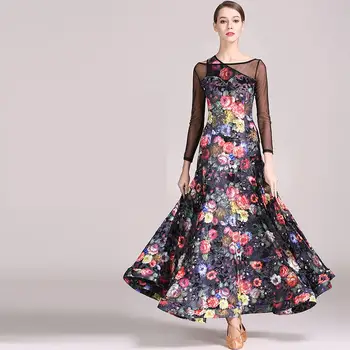New Standard Ballroom Dance Dresses High Quality Lace Sleeve Flamenco Dancing Skirt Women Long Sleeve Stage Waltz Ballroom Dress
New Standard Ballroom Dance Dresses High Quality Lace Sleeve Flamenco Dancing Skirt Women Long Sleeve Stage Waltz Ballroom Dress