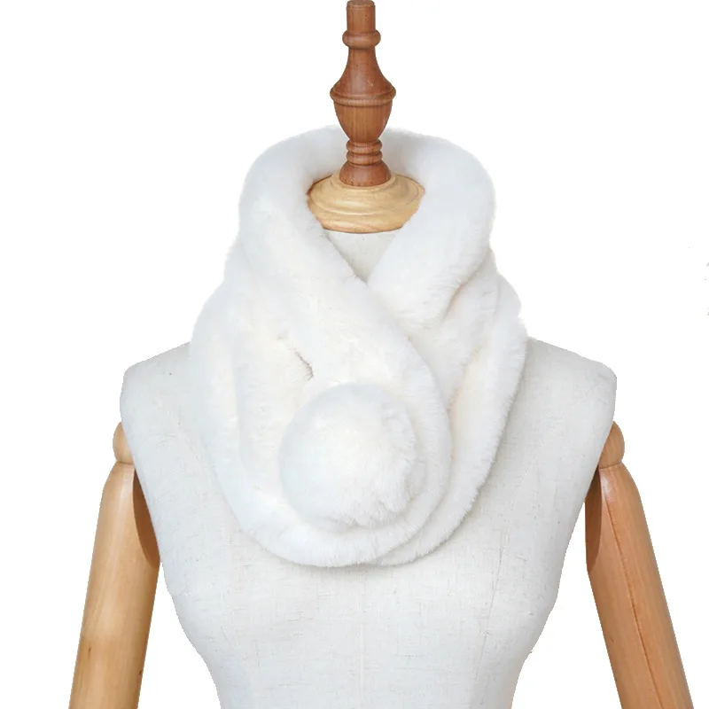 2019 Winter Women Scarf Imitation Rabbit Fur Collar Scarf With pompom Neck Warmer Scarves
2019 Winter Women Scarf Imitation Rabbit Fur Collar Scarf With pompom Neck Warmer Scarves