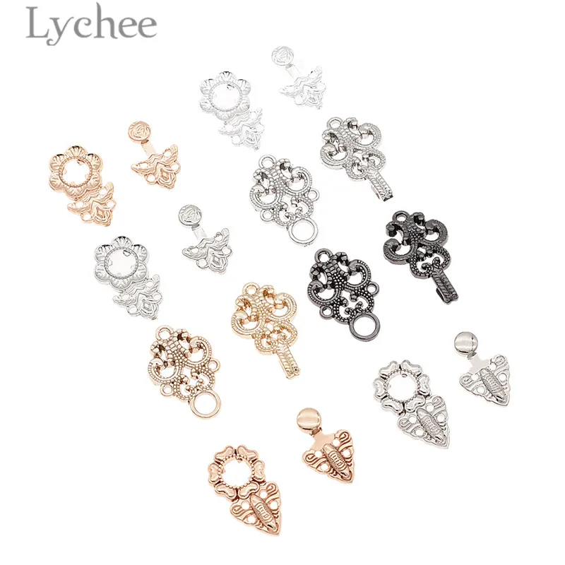 Lychee 5pcs Rhinestone Hebillas Alloy Buttons Vintage Hollow Button DIY Sewing Materials For Garment
Lychee 5pcs Rhinestone Hebillas Alloy Buttons Vintage Hollow Button DIY Sewing Materials For Garment