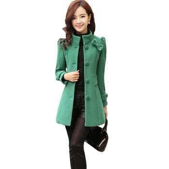 Winter Woolen Coat Women Autumn Coat Korean Women Wool Coat Bow Woolen Coats Women Blue Green Khaki Casual Long Coats Female
Winter Woolen Coat Women Autumn Coat Korean Women Wool Coat Bow Woolen Coats Women Blue Green Khaki Casual Long Coats Female