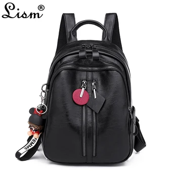 2019 new women's bag luxury high quality backpack fashion pendant leisure travel bag classic black street trend
2019 new women's bag luxury high quality backpack fashion pendant leisure travel bag classic black street trend