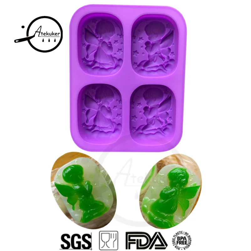 Atekuker Fairy Angel Silicone Mold For Soap Making Silicone Forms Molds For Plaster Ice Cube Tray Handmade Soap Moulds
Atekuker Fairy Angel Silicone Mold For Soap Making Silicone Forms Molds For Plaster Ice Cube Tray Handmade Soap Moulds