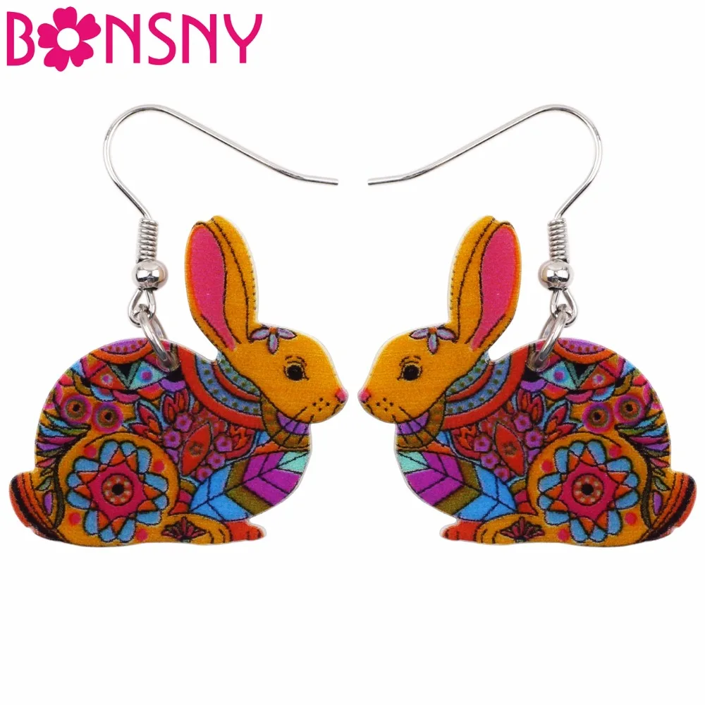 Bonsny Acrylic Drop Dangle Easter Hare Rabbit Earrings Unique Style Fashion Cute Animal Jewelry For Girls Women Teen Gift Bijoux
Bonsny Acrylic Drop Dangle Easter Hare Rabbit Earrings Unique Style Fashion Cute Animal Jewelry For Girls Women Teen Gift Bijoux