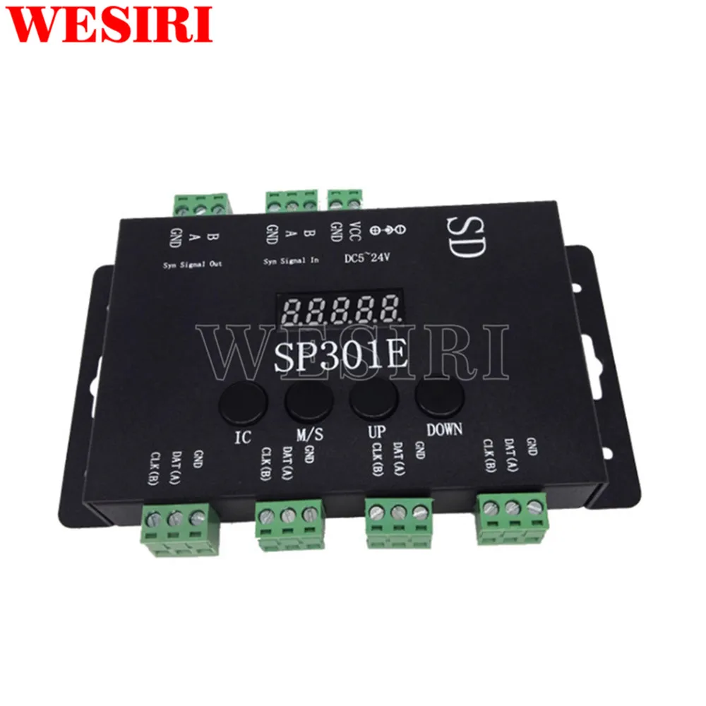 SP301E SD Card Programmable LED Controller For WS2812B WS2811 SK6812 APA102 Addressable LED Strip Pixel Panel Lights
SP301E SD Card Programmable LED Controller For WS2812B WS2811 SK6812 APA102 Addressable LED Strip Pixel Panel Lights