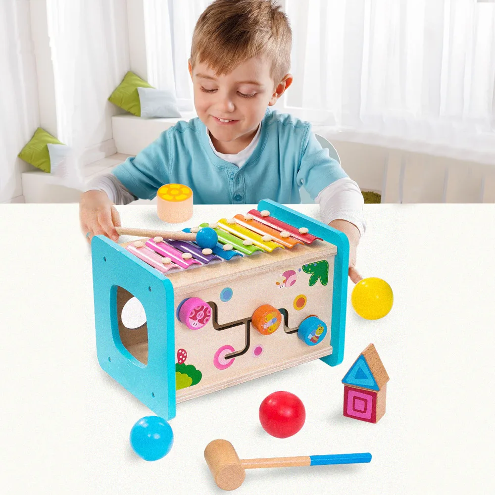 4 in 1 Multifunctional Music Box Toys Educational Musical Instruments Xylophone Wood Knocks Pounding Hammering Musical Toys
4 in 1 Multifunctional Music Box Toys Educational Musical Instruments Xylophone Wood Knocks Pounding Hammering Musical Toys