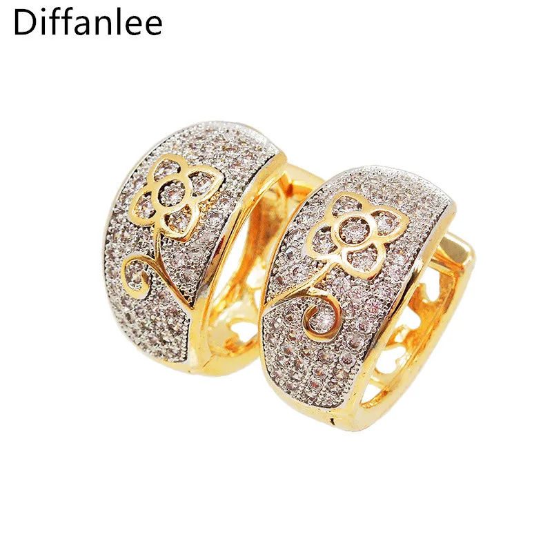 New Flower Prints Hoop Earrings High Quality 585 Gold Color Charm Luxury Full Cubic Zirconia For Women Wedding Jewelry Earrings
New Flower Prints Hoop Earrings High Quality 585 Gold Color Charm Luxury Full Cubic Zirconia For Women Wedding Jewelry Earrings
