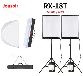 Falcon Eyes 2pcs RX-18T 62W Flexible LED Video Light 504pcs Rollable Cloth Lamp with Diffuser + Carry Bag + Light Stand CD50T06Y
Falcon Eyes 2pcs RX-18T 62W Flexible LED Video Light 504pcs Rollable Cloth Lamp with Diffuser + Carry Bag + Light Stand CD50T06Y