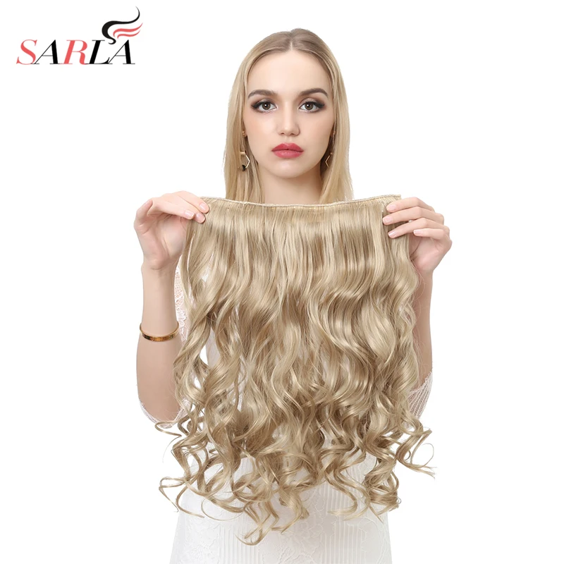 SARLA 100 pcs/Lot 20" 3/4 Clip In Hair Extensions Synthetic Resist High Temperature Fiber Body Wave Hair Pieces 888
SARLA 100 pcs/Lot 20" 3/4 Clip In Hair Extensions Synthetic Resist High Temperature Fiber Body Wave Hair Pieces 888