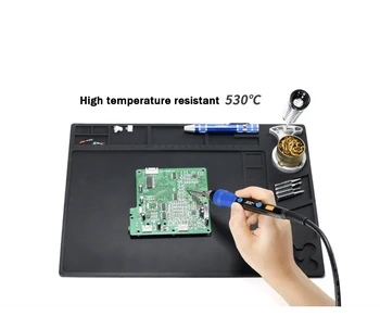 352*253mm Heat Insulation Mat Silicone Platform With BGA Phone Soldering Repair Station Tool Shigh Temperature Repair Work Mat
352*253mm Heat Insulation Mat Silicone Platform With BGA Phone Soldering Repair Station Tool Shigh Temperature Repair Work Mat