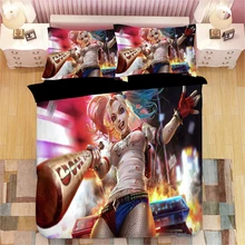 Комплект постельного белья с 3D рисунком отряд самоубийц Harley Quinn