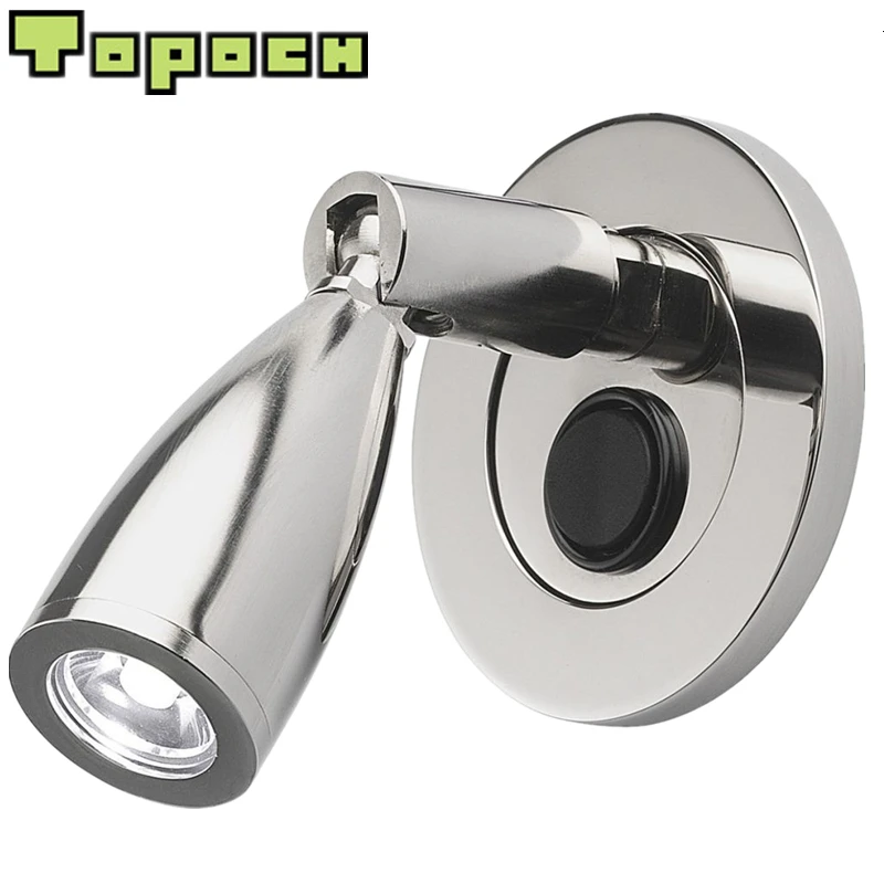 Topoch Art Deco Wall Sconce 3W with Flexible Axis Head Focusing Lens 30degree Discrete Blackpate with Integral Rocker Switch
Topoch Art Deco Wall Sconce 3W with Flexible Axis Head Focusing Lens 30degree Discrete Blackpate with Integral Rocker Switch