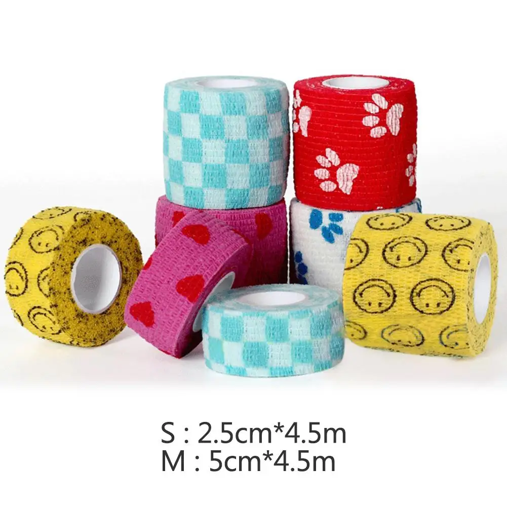 Breathable Pet Bandage Dog Cat Self-adhesive Elastic Non-Woven Fabrics Tearing Pets Multifunctional Bandage With Cute Patterns
Breathable Pet Bandage Dog Cat Self-adhesive Elastic Non-Woven Fabrics Tearing Pets Multifunctional Bandage With Cute Patterns