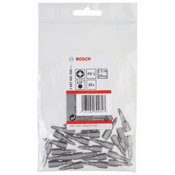 BOSCH 2607001556 Tip screw driver Pz1 Extradura C 25mm 25uds
BOSCH 2607001556 Tip screw driver Pz1 Extradura C 25mm 25uds