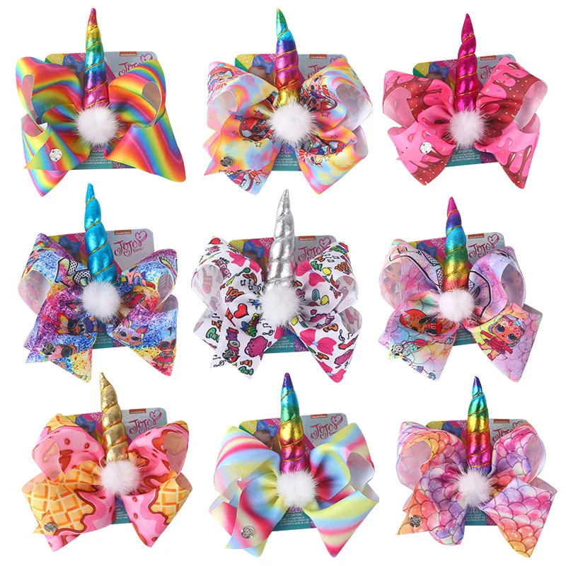 JOJO Siwa Hair Bow Baby Girls Hair accessories Large 8inch Print Beautiful Pattern Unicorn Grosgrain ribbonbow Hair Clip Headwer
JOJO Siwa Hair Bow Baby Girls Hair accessories Large 8inch Print Beautiful Pattern Unicorn Grosgrain ribbonbow Hair Clip Headwer