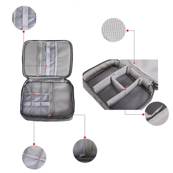 Waterproof Travel Organizer Bag Triple Layers Storage Case Electronics USB Cable Camera Lens Bolsa de almacenamiento
Waterproof Travel Organizer Bag Triple Layers Storage Case Electronics USB Cable Camera Lens Bolsa de almacenamiento