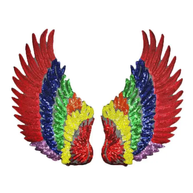 New color sequins wings sequins embroidered cloth stickers clothes decoration large wing back label coat adhesive patch 
New color sequins wings sequins embroidered cloth stickers clothes decoration large wing back label coat adhesive patch