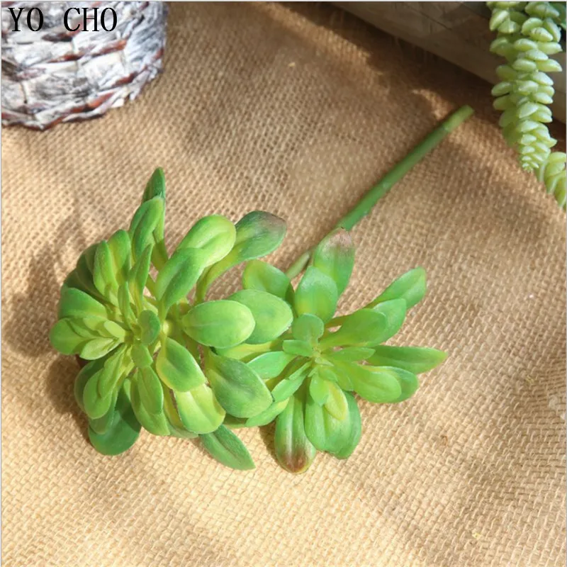 YO CHO 1PC 2 Heads Artificial Succulent Plants PVC Fake Flower For Garden Home Bar Hotel Decoration DIY High-end Artificial Leaf
YO CHO 1PC 2 Heads Artificial Succulent Plants PVC Fake Flower For Garden Home Bar Hotel Decoration DIY High-end Artificial Leaf