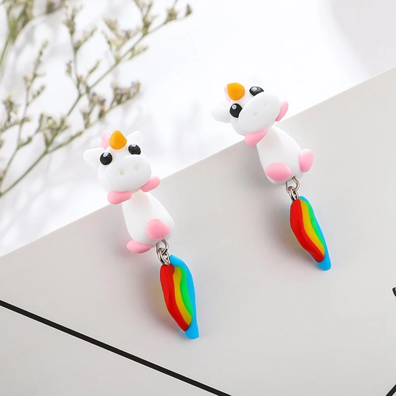 1Pair Fashion Celebrity Wind Cartoon Cute Colorful Unicorn Earrings Soft Clay Stud Earring Girls Gift
1Pair Fashion Celebrity Wind Cartoon Cute Colorful Unicorn Earrings Soft Clay Stud Earring Girls Gift
