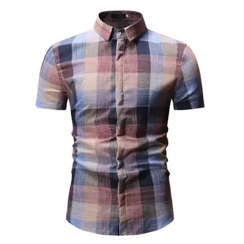 MOGU 2019 New Arrival Plaid Shirt Summer Short Sleeve Cotton Mens Dress Shirts Casual Button Down Chemise Camisa Masculina
MOGU 2019 New Arrival Plaid Shirt Summer Short Sleeve Cotton Mens Dress Shirts Casual Button Down Chemise Camisa Masculina