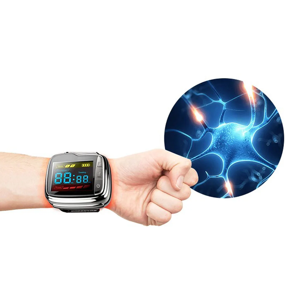 Soft laser therapy watch,rhinitis, blood pressure and diabetes treatment device.
Soft laser therapy watch,rhinitis, blood pressure and diabetes treatment device.