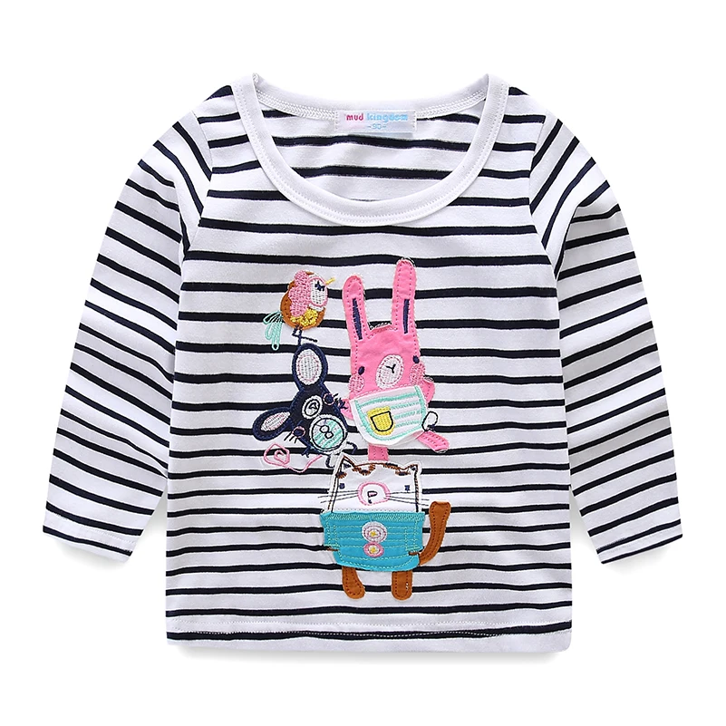 Mudkingdom Girls Tees Cartoon Animal Pattern Striped Top Cotton O-neck Long Sleeve Kids Blouse Casual Pullover Children Clothing
Mudkingdom Girls Tees Cartoon Animal Pattern Striped Top Cotton O-neck Long Sleeve Kids Blouse Casual Pullover Children Clothing