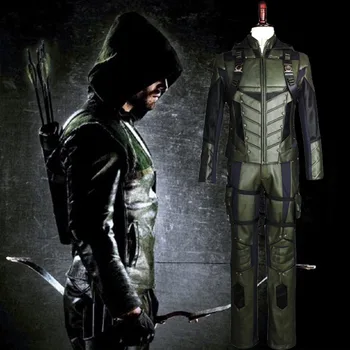 Green Arrow season 5 cosplay costume Adult men fancy Halloween costumes Oliver Queen Green Arrow Costume Full Set Uniform
Green Arrow season 5 cosplay costume Adult men fancy Halloween costumes Oliver Queen Green Arrow Costume Full Set Uniform