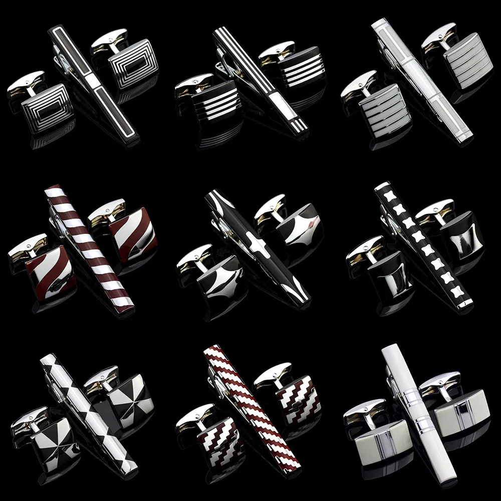 Memolissa A set of high quality Black Enamel Silver Square Cufflinks tie clip Cufflinks Wedding Gift Box Set men
Memolissa A set of high quality Black Enamel Silver Square Cufflinks tie clip Cufflinks Wedding Gift Box Set men