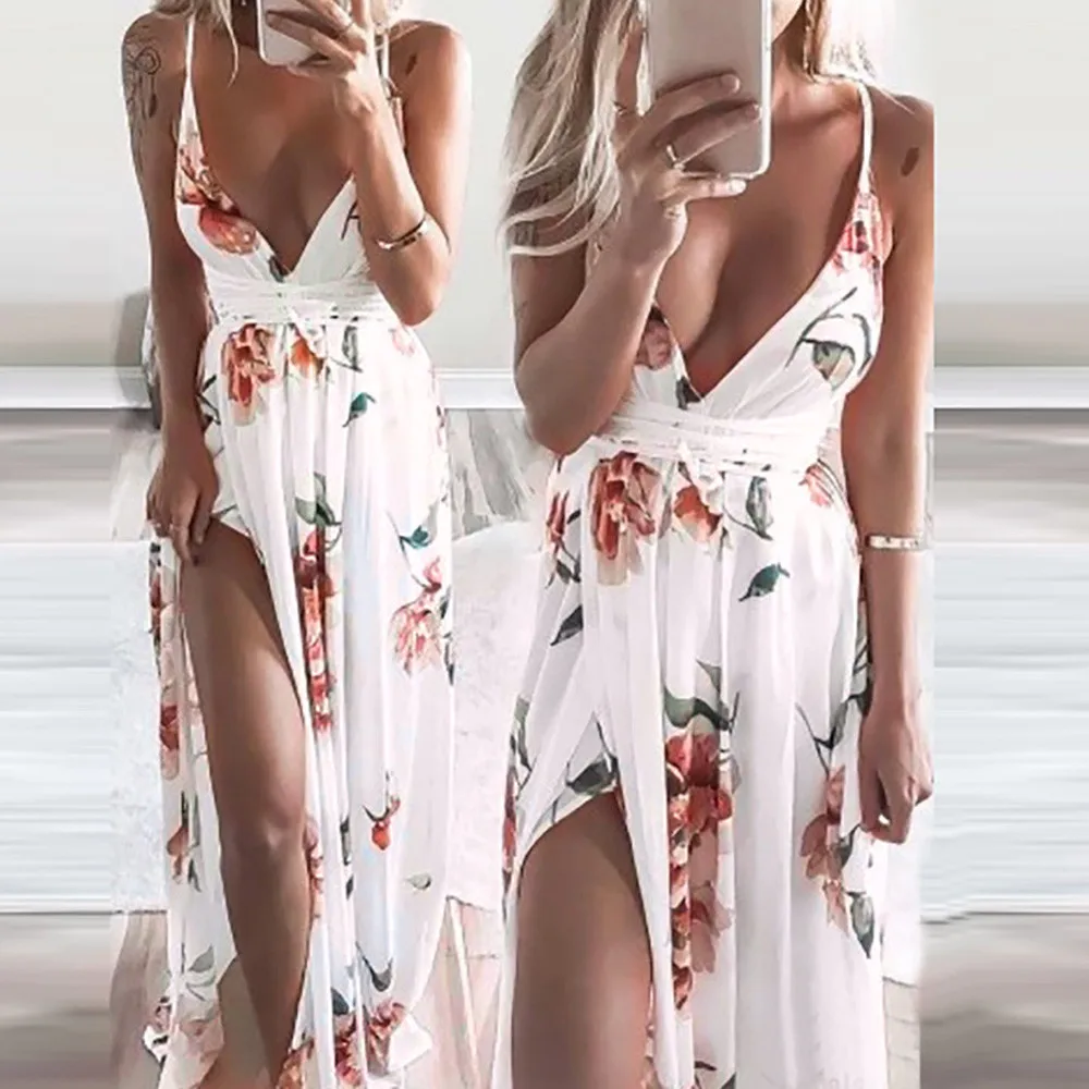 women's dress 2019 Fashion Women Boho Floral Long Maxi Dress Sleeveless Evening Party Summer Beach Sundress June Drop Ship
women's dress 2019 Fashion Women Boho Floral Long Maxi Dress Sleeveless Evening Party Summer Beach Sundress June Drop Ship