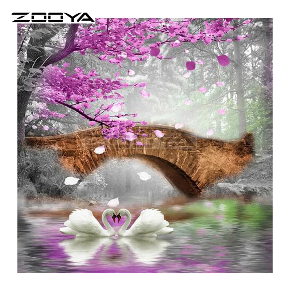 ZOOYA бриллиантовая вышивка живопись стразы мозаика BK233 | Дом и сад