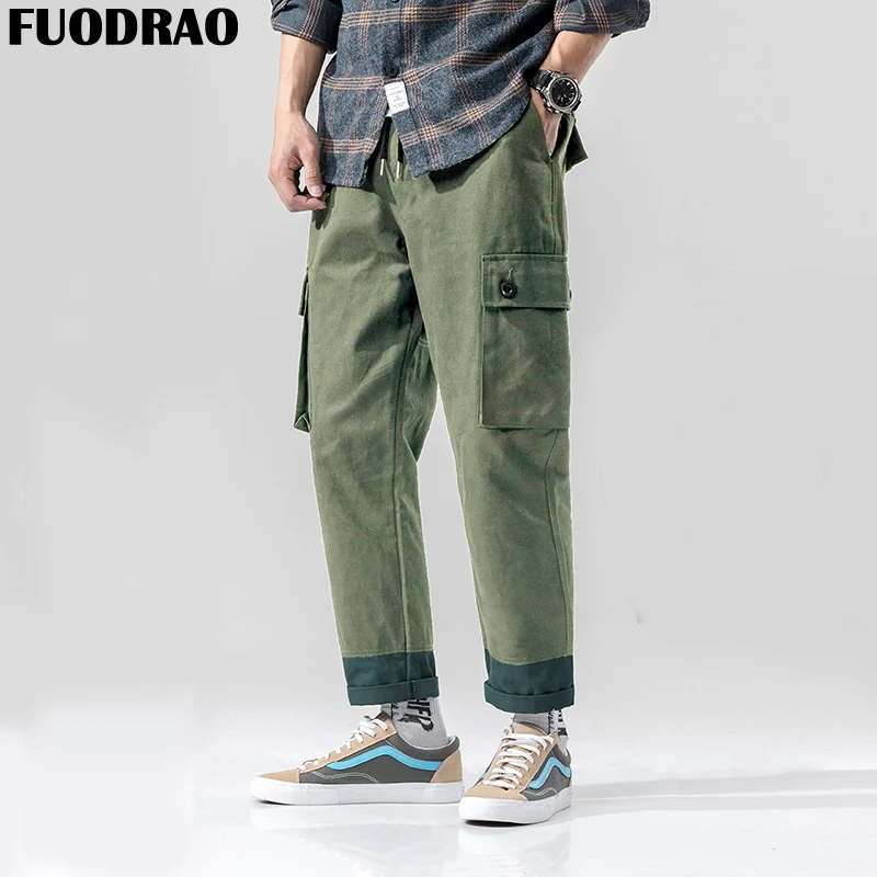 Мужские брюки-карго FUODRAO хлопковые в стиле хип-хоп большие размеры 5XL K117 | Мужская