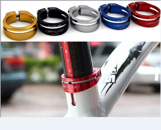 GUB 530 Bicycle Seat Post Clamp Bicycle Parts Ultra light 15g 31.8mm Seatpost Clamping For MTB roadbike 27.2mm seat post
GUB 530 Bicycle Seat Post Clamp Bicycle Parts Ultra light 15g 31.8mm Seatpost Clamping For MTB roadbike 27.2mm seat post