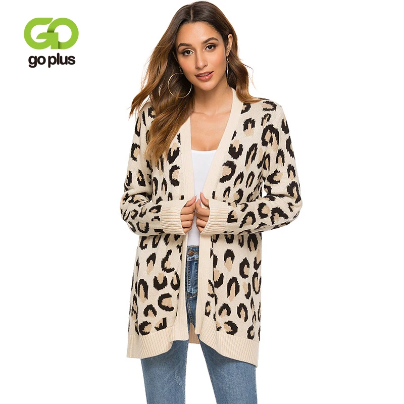 GOPLUS Autumn 2019 Women Fashion Cardigans Casual Long Sleeve Loose Leopard Print Knitted Long Sweater Open Stitch Tops C8096
GOPLUS Autumn 2019 Women Fashion Cardigans Casual Long Sleeve Loose Leopard Print Knitted Long Sweater Open Stitch Tops C8096