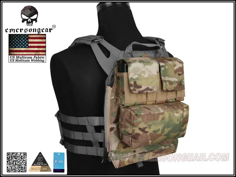 Emerson Back Pack BY ZIP Panel FOR AVS JPC2.0 CPC Tactical Vest Accessory package EM9286 Multicam Black Brown
Emerson Back Pack BY ZIP Panel FOR AVS JPC2.0 CPC Tactical Vest Accessory package EM9286 Multicam Black Brown