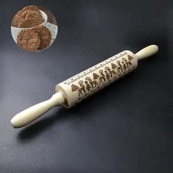 Christmas Embossing Rolling Pin For Wooden Rolling Pin With Pattern Pastry Tools Accessories Baking Engraved Reindeer Snowflake
Christmas Embossing Rolling Pin For Wooden Rolling Pin With Pattern Pastry Tools Accessories Baking Engraved Reindeer Snowflake