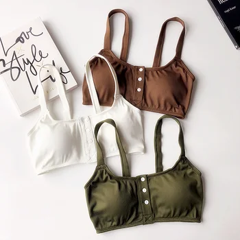 Wriufred Vintage Button Lingerie Wire Free Comfortable Vest Full Cup Bras Women Plus Size Bra Sexy Deep V Push Up Bralette
Wriufred Vintage Button Lingerie Wire Free Comfortable Vest Full Cup Bras Women Plus Size Bra Sexy Deep V Push Up Bralette